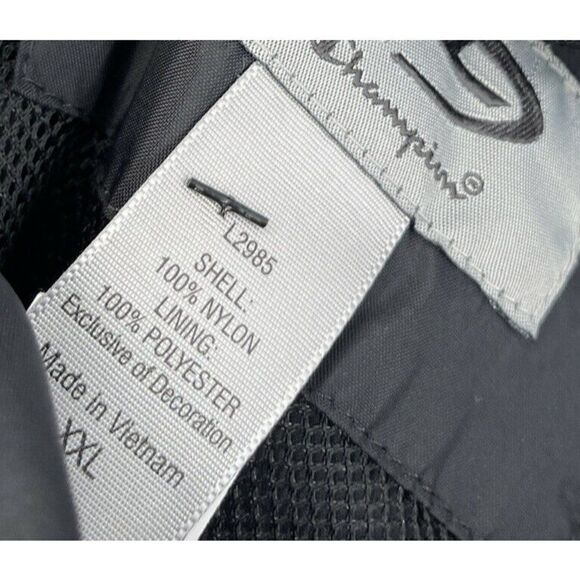 CHAMPION ATHLETICS Packable Hooded JACKET WINDBREAKER SIZE 2XL XXL Zip - Picture 5 of 6